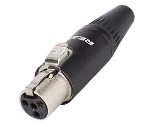 SOCKET, TINY XLR, CABLE, 4WAY - RT4FC-B - REAN