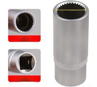 Socket Tool for Mercedes-Benz Diesel Injector Pumps Featuring 55mm Size 33 Point Profile and 1/2 Drive Compatibility