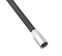 Socket Wrench Extension Bar /4" 3/8" /2" Flexible Long Adapter Rod for Ratchet Wrench, 360° Rotation with Spring Technology, Polished Chrome (-4)