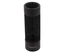 Socket Wrench for Suspension Strut Nut, 12-Point Chrome Vanadium Steel, 1/2in Drive, 18-24mm, Compatible with Vehicle Front Strut Loc(18MM)