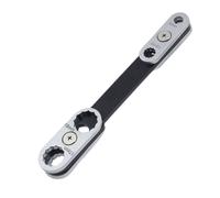 Socket Wrench - Home Repair Tasks, Spanner Installation Tool, Eight Head Design, 360 Degree Rotating Head Function, Ergonomic Comfort Handle Professional Grade, Metric and Standard Sizes Chrome Finish