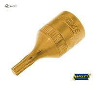 HAZET TORX® Socket 8502-T15 T15 Chrome Vanadium Steel Female Torx Knurled
