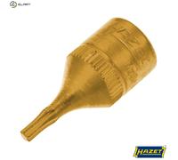 HAZET 8502-T9 T 9 Torx Profile Screwdriver Socket Set - CVD-Tin Coated