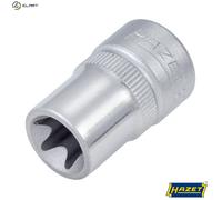 HAZET 880-E12 28 mm E 12 Torx Profile Socket - Chrome-Plated/Polished