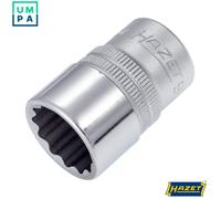 HAZET 900Z-18 38 mm 12-Point Traction Profile Socket - Chrome-Plated/Polished