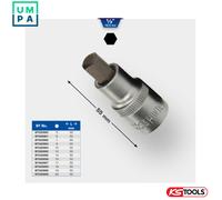 KS Tools Socket BT022865 1/2 Inch Hex Insert, 55 mm, 12 mm