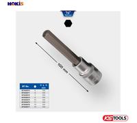 BRILLIANT TOOLS BT022870 1/2 Inch Hex Socket Bit Socket, 100 mm Long, 5 mm [Powered by KS Tools]