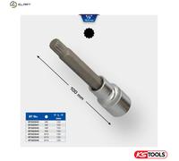 Brilliant Tools BT022944 1/2 Inch Bit Screwdriver XZN 100 mm M10 Insert
