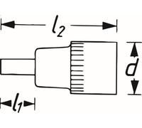 Socket Wrench Insert HAZET 992LG-T50