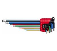 Wiha 43850 Ergostar Magicring® Colour Hex Ball End L-Key Set 9 Piece