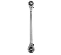 Socket Wrench Set Ratchet Spanner 8 in 1 Multifunction 72 Teeth High Precision Quick Steering Dual Headed Car Repair Tools for Automobiles Motorcycles ATV UTV Chrome Van Steel