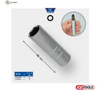 BRILLIANT TOOLS BT022850 1/2 Inch Spark Plug Socket, 16 mm [Powered by KS Tools]