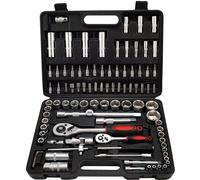 Socket Wrench Set with Ratchets 1/4" and 1/2" 94 Pieces