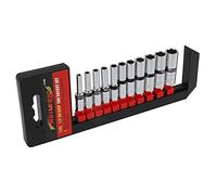 Sockets Deep 1/4in. Drive 11pc Sae (Chrome Vanadium) On Rail Hanger