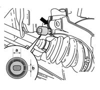 HAZET 4912-1 12.5 mm Square Hollow Pin Solid Profile Spreader for Wheel Bearing Housing - Multi-Colour