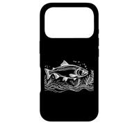 Sockeye Salmon Line Art Fish Lover Case for iPhone 17 Pro
