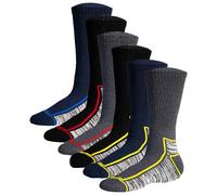 Socking 6 Pairs Men’s Heavy Duty Work Socks - UK Shoe Size 6-11 - Assorted Dark Colours