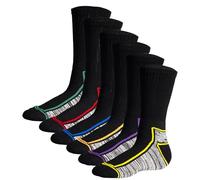 Socking 6 Pairs Men’s Heavy Duty Work Socks - UK Shoe Size 6-11 - Black