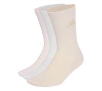 adidas Unisex Cushioned Sportswear Crew Socks 3 Pair Pack Socks, putty mauve/Distilled Pink/Frozen Purple/wonder beige, L