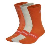 adidas Unisex Terrex Multi 3 Pack Sock Socks, semi impact orange/semi impact orange/white, S