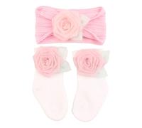 Socks and Headband Set Soft and Comfortable Infant Socks and Headband Set of Newborn Socks and Head Wrap Protection of Infants Sensitive Skin