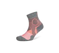Balega Athletic Support Compression Fit Performance No Show Running Socks for Men and Women (1 Pair), Sherbet Pink/Midgrey, Small