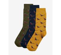 Socks Barbour Pheasant yellow blue green (3 pairs)
