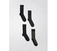 Boss Gift Monogram 10263510 Socks 4 Pairs Black EU 40-46 Men