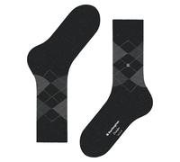 Burlington Men's Dundee M So Wool Viscose Patterned 1 Pair Socks, Grey Anthracite Melange 3080, 6.5-11