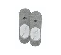Burlington Men's Everyday Multipack M In Cotton No-Show Plain 2 Pairs Liner Socks, Grey Light 3400, 10-11