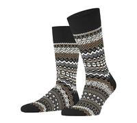 socks Burlington Fair Isle Noir 40/46