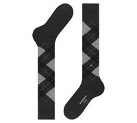 Burlington Men's King M Kh Cotton Long Patterned 1 Pair Knee-High Socks, Grey New 3985, 6.5-11