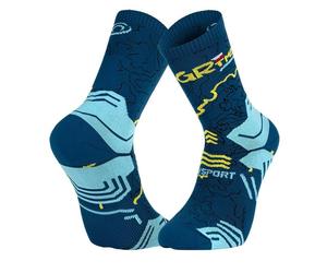 Socks BV sport SOCQUETTE TREK GR ''HAUTE - POLYAMIDE'' GRTMB (BLEUJAUNE)