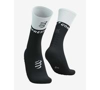 Socks Compressport Mid Compression V2.0 black white - T1
