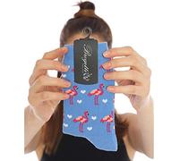 socks concept Blue Flamingo | Womens Funky Socks Boys Fun Socks Girls | Size 4-7
