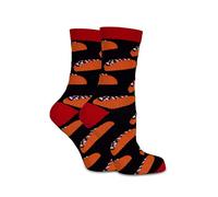 socks concept Womens No Show Socks | Black Taco | Girls Funny Food Socks | Size 4-7