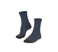 FALKE Men's TK2 Explore Melange M SO Wool Thick Anti-Blister 1 Pair Hiking Socks, Blue (Dark Blue Melange 6688), 8-9
