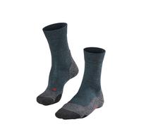 Falke Men's Hiking Socks TK2 Explore Melange - Wool, Thick, Anti-Blister - Green Scarab 8-9