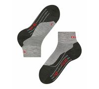 Falke Socks TK5 Short – Men's Thin Wool Anti-Blister Walking Socks – Grey