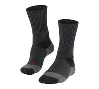 FALKE Men's TKX Expedition M So Wool Thick Anti-Blister 1 Pair Hiking Socks, Grey Asphalt Melange 3180, 11-12.5