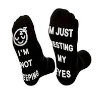 Socks For Father's Day. I'm not sleeping, I'm Resting My Eyes. Snoring Gift. Adult UK Size 5-8