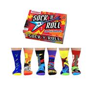 Socks For Men Box Of 6 Sock 'N' Roll United Oddsocks Dad Gift Adult UK 6-11