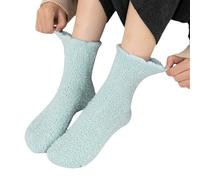 Socks for Women High Thickened Warm Sleeping Socks For Women Mens And Womens Socks (Green, One Size)