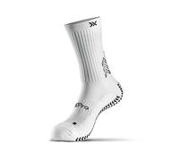 SOXPro Classic Grip Sock, Anti Slip, Anti Blister, Full Control, GEARXPRo SPORTS, White, Size L