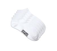 Jack & Jones Men's JACBASIC BAMBOO SHORT SOCK 5 PACK, White/Detail:WHite - Whtie White White, One Size UK