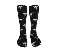 Socks Jiu Jitsu Japanese Arts Durable Long Boot Stocking Stretchy Boot Socks For Parties Walking Hiking 50Cm