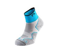 Socks Lurbel Desafio Three Grey Turquoise, Size XL