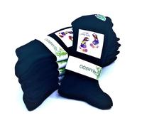 SOCKS MASTER 6 pairs. All black. Bamboo. Soft top. No cuff. No elastic border. No border compress. Calf and toe comfort. Double needles. Solid (6.5-10.5 UK)