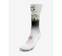 Socks Otso Green Forest black white. - XS-S