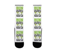 Socks Run Like There'S A Margarita Waiting At The Finish Line Warm Knit Stockings Casual Slouch Sock For Mens Parties Daily Wear